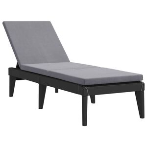 vidaXL Sun Lounger Anthracite Polypropylene Standard size for sun loungers