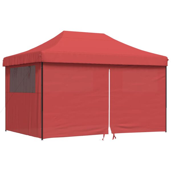 vidaXL Party Tent Burgundy and Black