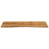 vidaXL Desk Top Natural wood Solid rough mango wood 43.3 x 19.7 x 1.0 in