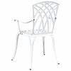vidaXL Garden Chair 2 pcs White 55 x 56.5 x 91cm Aluminium