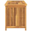 vidaXL Garden Box Teak Wood Finish Solid teak wood Medium Garden Box