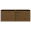 vidaXL Wall Cabinet Set of 2 Honey brown Solid pinewood