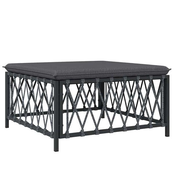 vidaXL Garden Footstool Anthracite