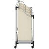 vidaXL Laundry Sorter with 3 Bags Cream Steel