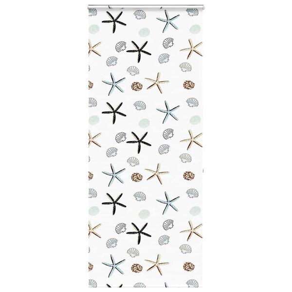 vidaXL Shower Roller Blind White PEVA Standard Height-Adjustable