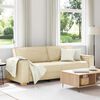 vidaXL Sofa Cream 86.61 x 30.71 x 33.07 in Fabric
