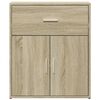 vidaXL Sideboards 2 pcs Sonoma Oak 23.6"x12.2"x27.6" Engineered Wood