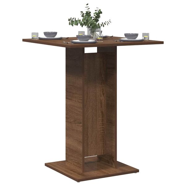 vidaXL Bistro Table Brown oak Engineered wood Small Durable