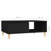 vidaXL Coffee Table Black 35.4x23.6x13.8" Engineered Wood
