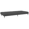 vidaXL Sofa Bed Dark Grey Velvet (100% polyester), wood, metal 2-seater
