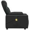 vidaXL Massage Recliner Chair Black Faux leather, metal, plywood Single