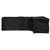 vidaXL Garden Furniture Cover Black Polyethylene, Aluminum L-Shaped