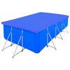 vidaXL Pool Cover Set of 2 Dark Blue Polyethylene Large Durable