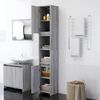 vidaXL Bathroom Cabinet Grey sonoma Engineered wood Tall
