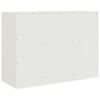 vidaXL Sideboard White Cold-rolled Steel Medium Modern Cabinet