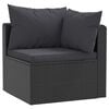 vidaXL Garden Sofa Black