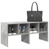 vidaXL Shoe Rack Concrete grey Engineered wood 35.2 x 11.8 x 15.7 in