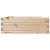 vidaXL Garden Planter Natural Wood Solid Pine Wood Medium Garden Planter
