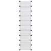 vidaXL Shoe Rack Transparent PP (Polypropylene), Steel
