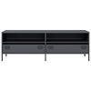 vidaXL TV Cabinet Anthracite Cold-rolled Steel Medium Adjustable Feet