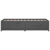 vidaXL Day Bed Gray Solid pine wood, plywood Small
