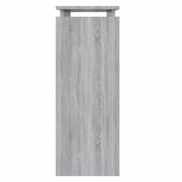 vidaXL Console Table Grey Sonoma Engineered Wood 31.5x11.8x31.5 in