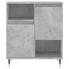 vidaXL Sideboard Concrete Grey Engineered wood, Iron 23.6 x 13.8 x 27.6 in