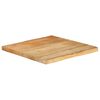 vidaXL Table Top 23.6"x23.6"x1.5" Live Edge Solid Wood Mango