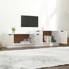 vidaXL TV Cabinet High gloss white Engineered wood 62.4 in TV Cabinet