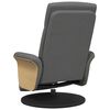 vidaXL Massage Recliner Chair Dark grey 100% polyester, plywood, metal