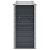 vidaXL Raised Bed Anthracite Galvanized steel 63.0 x 15.7 x 30.3 in