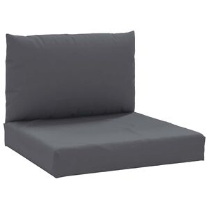 vidaXL Pallet Cushion Anthracite Oxford fabric Square Contemporary