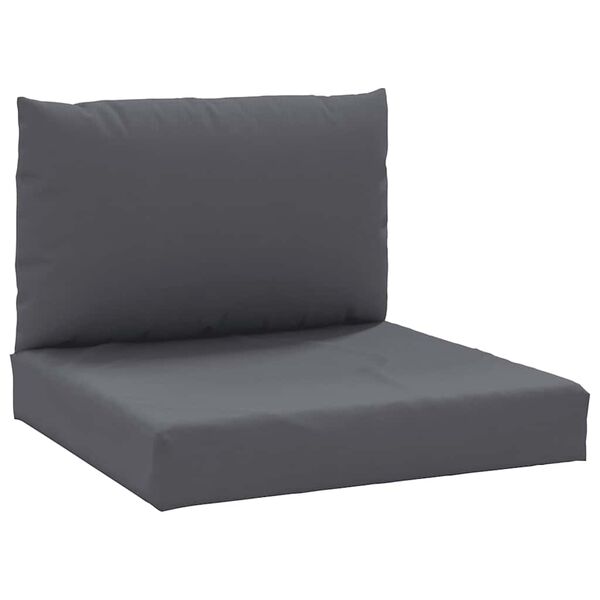 vidaXL Pallet Cushion Anthracite Oxford fabric Square Contemporary