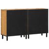 vidaXL Sideboard Set 2 pcs Natural Solid Acacia Wood