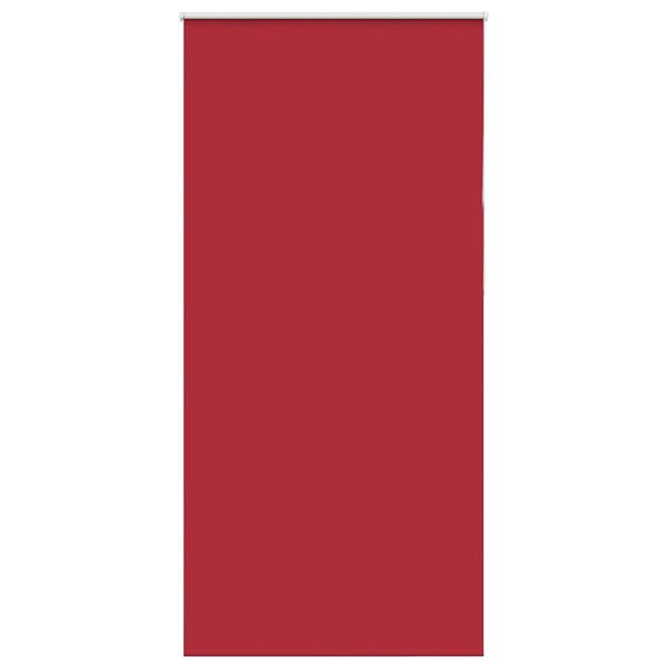 vidaXL Roller Blind Red 100% polyester, Aluminum top rail 35.4x90.6 in