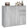 vidaXL Sideboard Grey Sonoma Engineered Wood Sideboard Rectangular