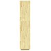 vidaXL Book Cabinet Natural Pine Solid Pinewood 15.7 x 13.8 x 65.7 in