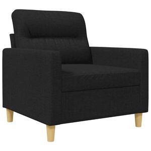 vidaXL Sofa Chair Black Fabric (100% polyester), metal, foam, textilene