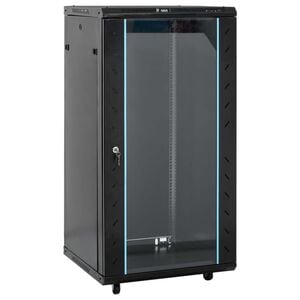 vidaXL 22U Network Cabinet with Swivel Feet 19" IP20 23.6x23.6x47.2"