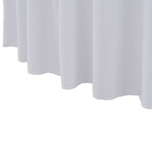 vidaXL 2 pcs Stretch Table Covers with Skirt 59.1x29.1" White