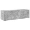vidaXL TV Cabinet Set Concrete grey Medium Engineered wood