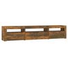 vidaXL TV Cabinet Smoked Oak Engineered Wood TV Cabinet Rectangular
