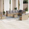 vidaXL Garden Sofa Set Beige