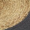 vidaXL Placemat Set of 4 Natural and anthracite 70% Jute, 30% Cotton