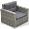 vidaXL Lounge Set Grey