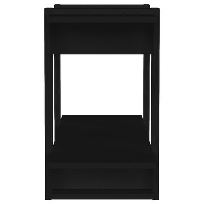 vidaXL Book Cabinet/Room Divider Black 31.5"x11.8"x20.1"