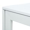 vidaXL Coffee Table White HDPE and Steel Compact Durable Square