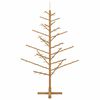 vidaXL Wooden Christmas Tree with Stand Brown 59.06 in Solid pine wood