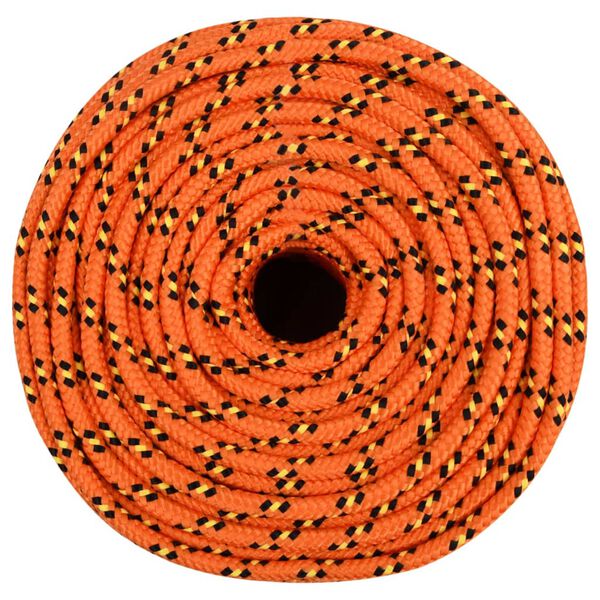 vidaXL Boat Rope Orange 0.39 " 328.1 ' Polypropylene