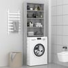 vidaXL Washing Machine Cabinet Gray Sonoma 25.2"x9.4"x74.8"